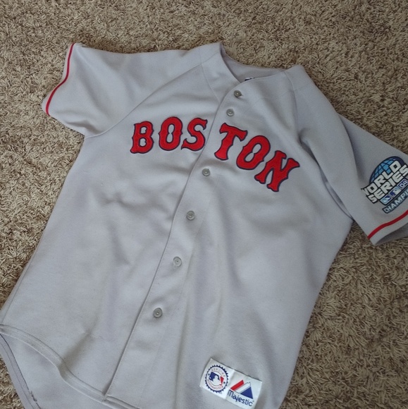 gray red sox jersey